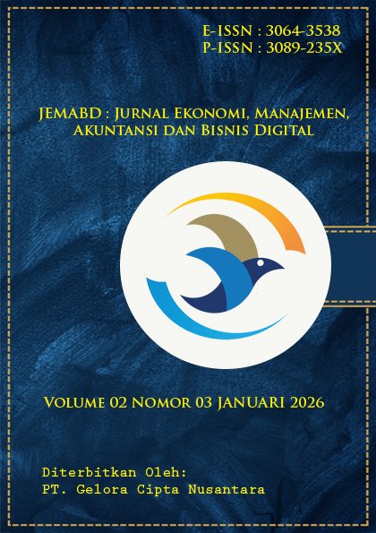 					View Vol. 2 No. 3 (2026): JEMABD, Januari 2026
				